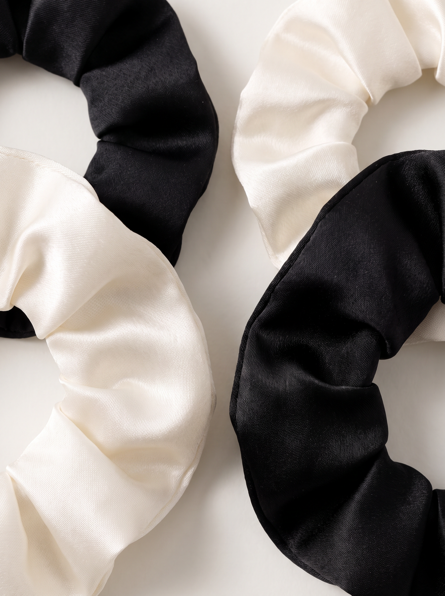 Rosa Mae Satin Scrunchies 4-Pack