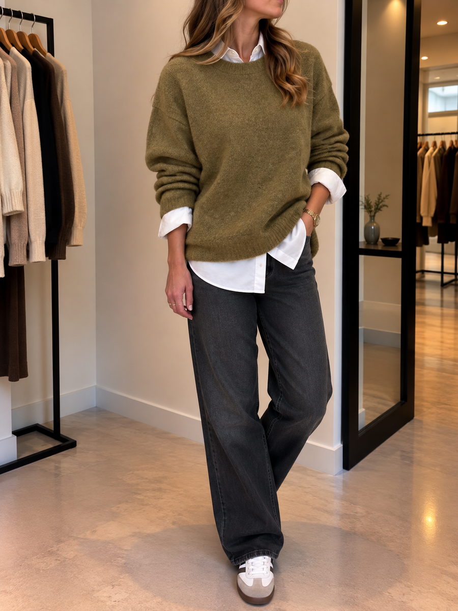 Andrina Oversized Longline Knit Sweater