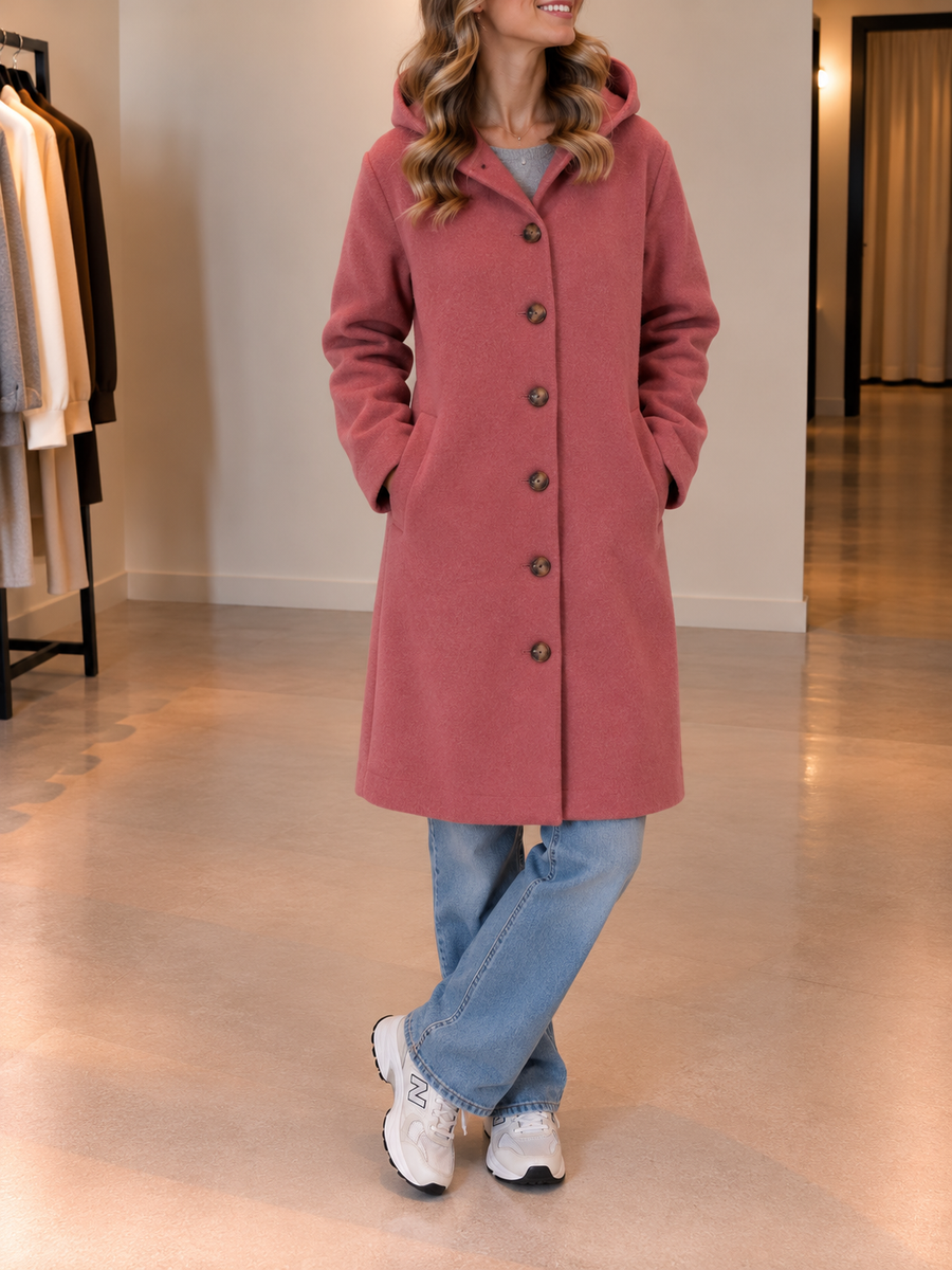 Wendela Elegant Windproof Hooded Coat
