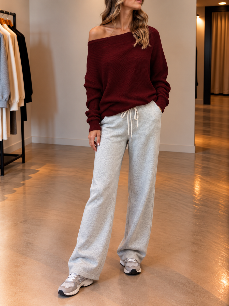 Griet Soft Off Shoulder Sweater