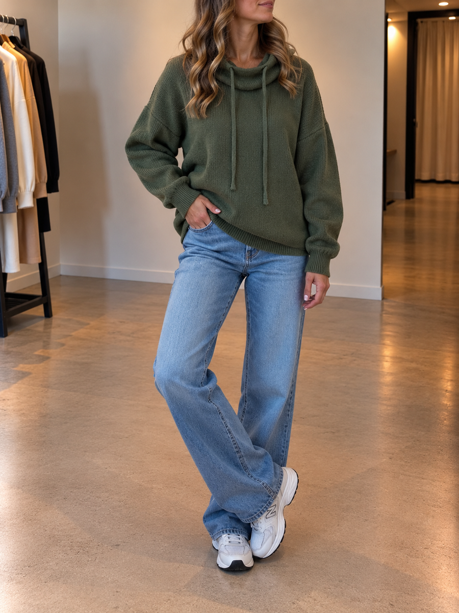 Marlou Oversized Hooded Knit Sweater