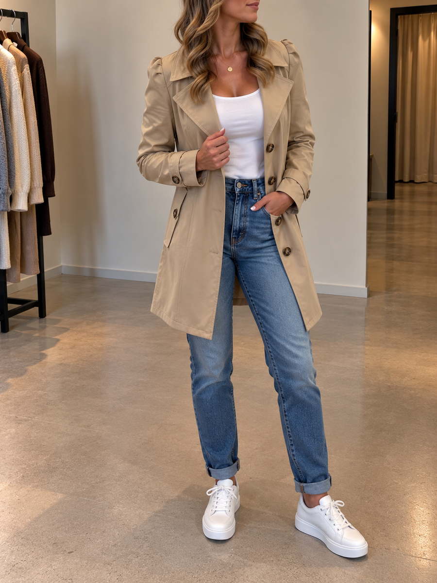 Velia Belted Trench Coat