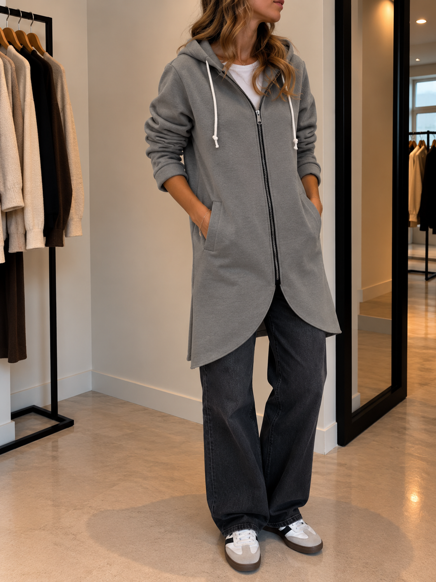 Juna Longline Zip Up Hoodie