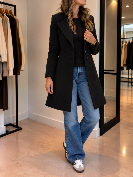 Viviana Knee Length Blazer Coat