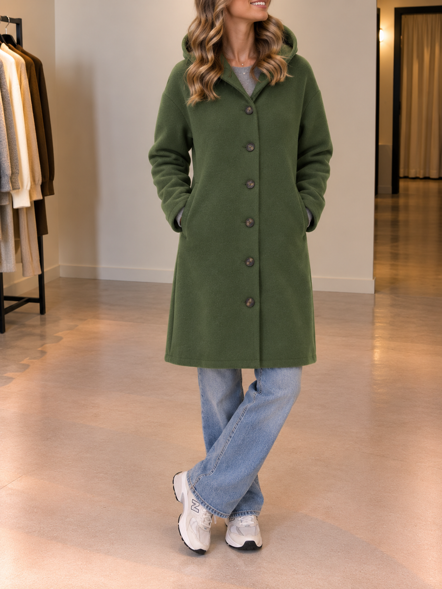 Wendela Elegant Windproof Hooded Coat