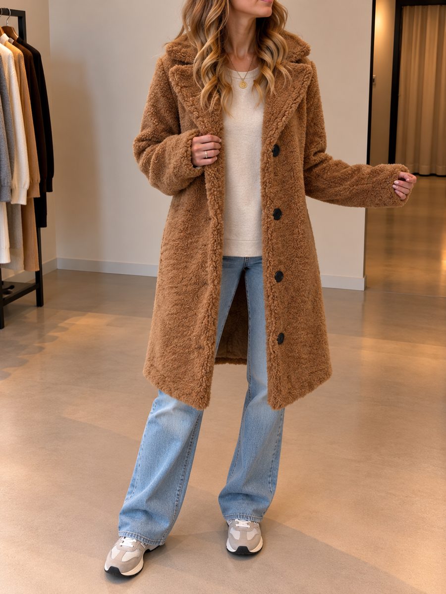 Maria Long Sherpa Trench Coat