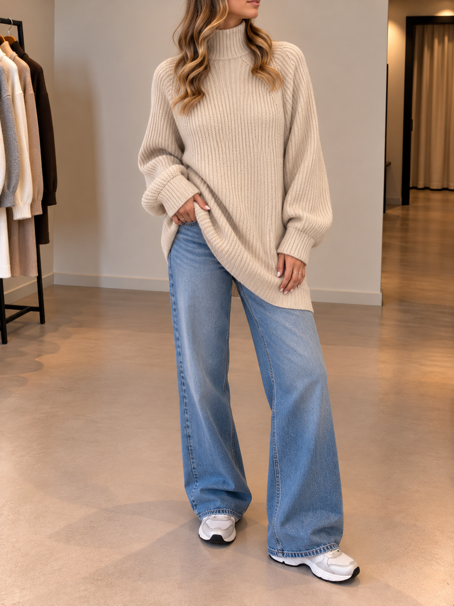 Ysolde Turtleneck Sweater Dress