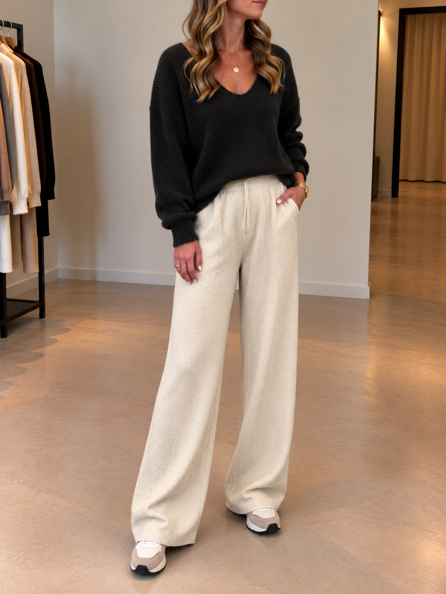 Lenya Oversized V Neck Sweater
