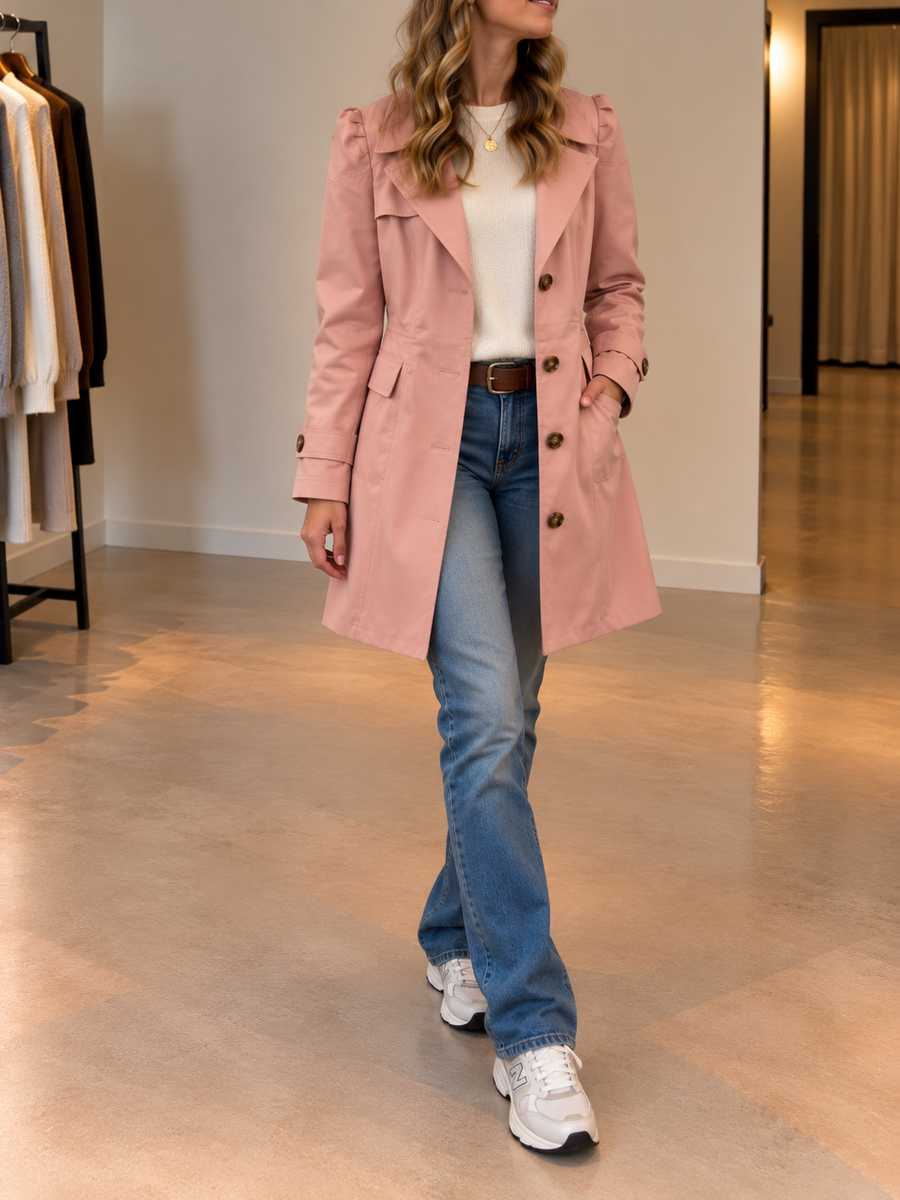 Velia Belted Trench Coat