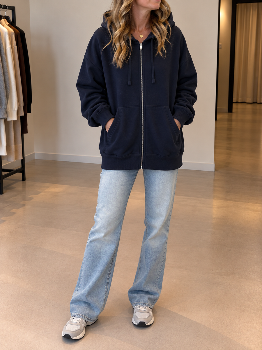Vivien Oversized Zip Up Hoodie
