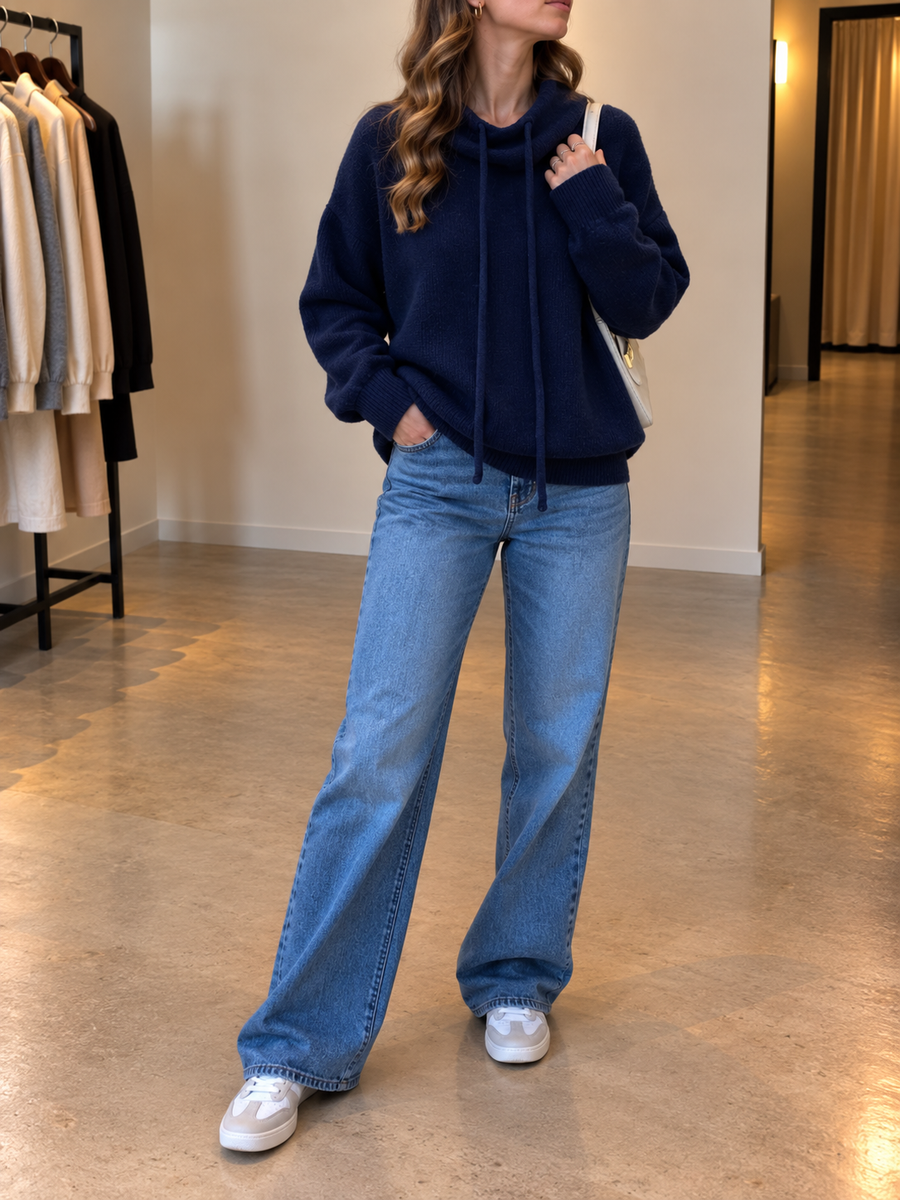 Marlou Oversized Hooded Knit Sweater
