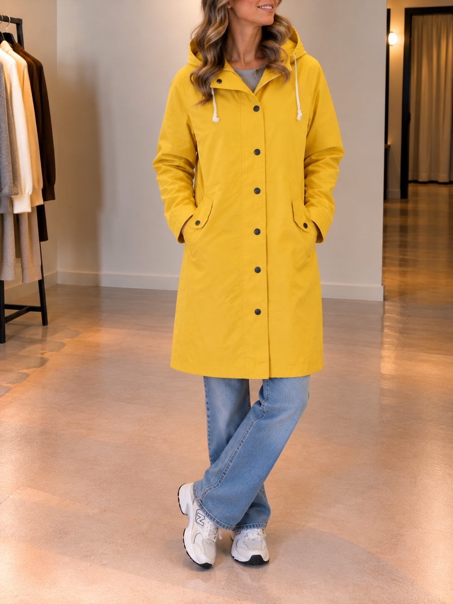 Hannelore Lightweight Long Hooded Jacket