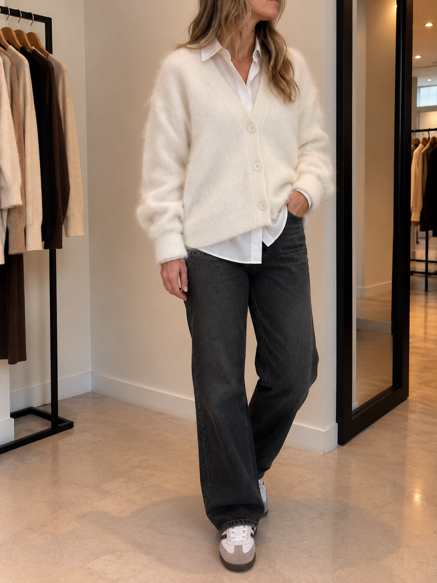 Romana V Neck Button Cardigan