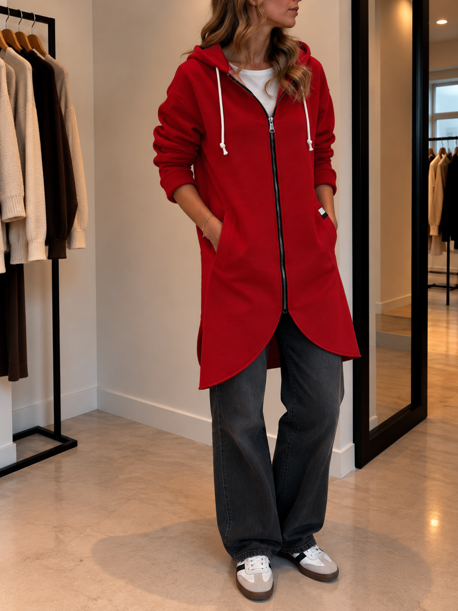 Juna Longline Zip Up Hoodie