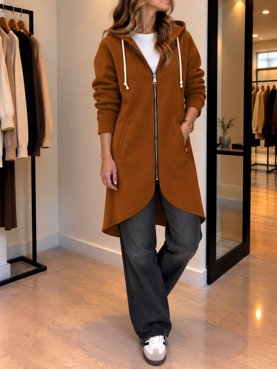 Juna Longline Zip Up Hoodie