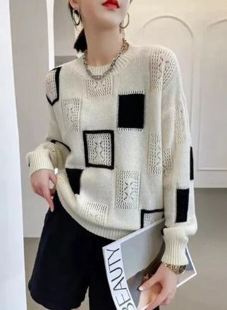 Ophelia Oversized Patterned Sweater