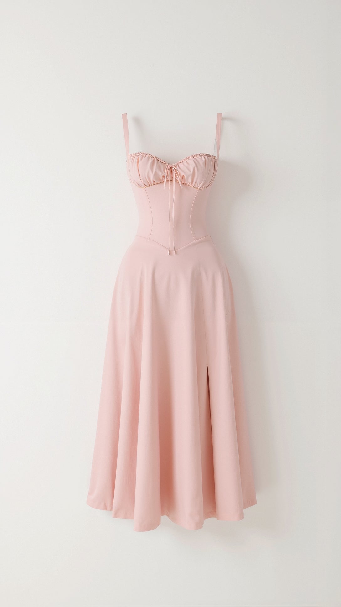 Jade Lace Up Midi Dress