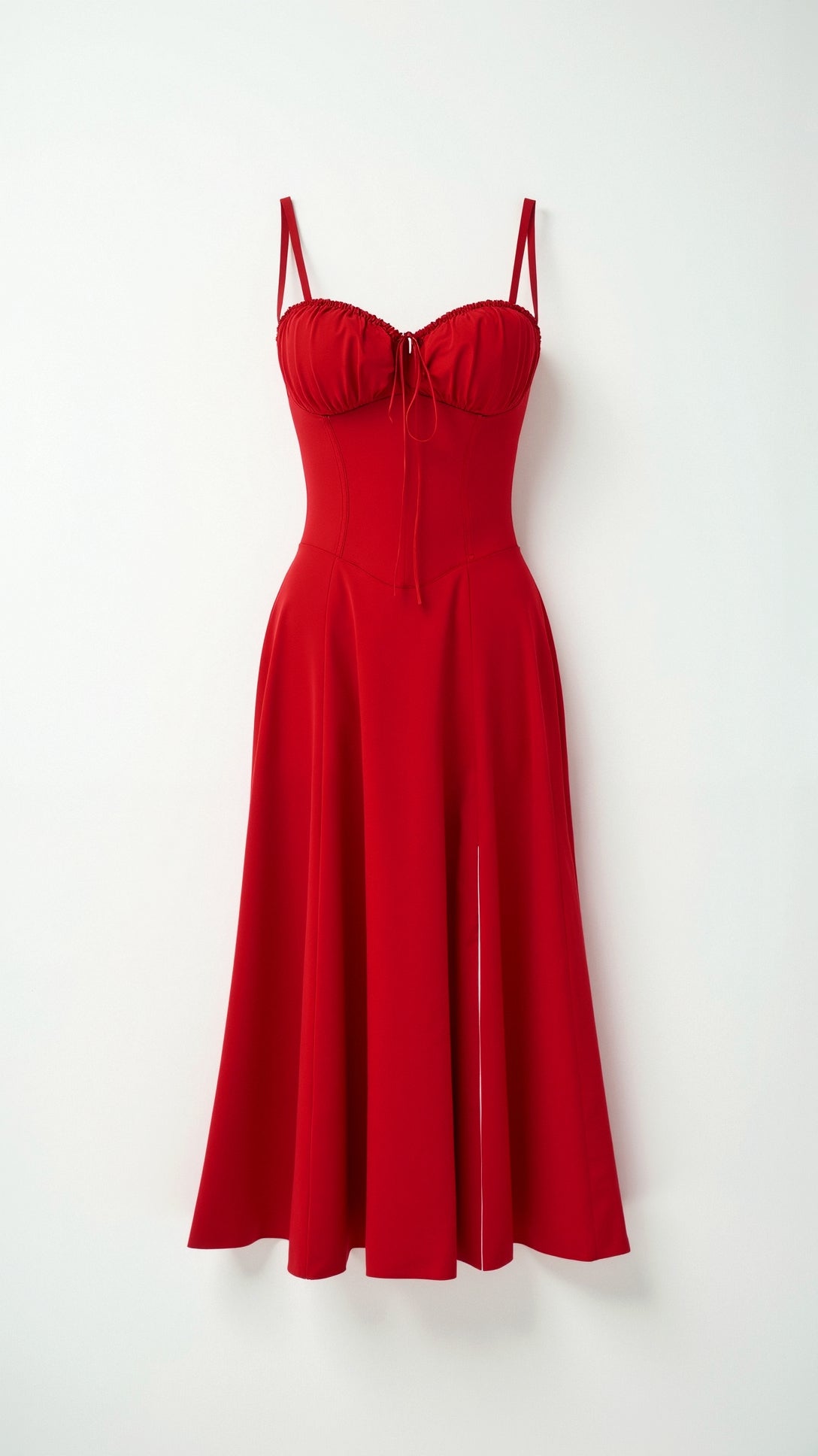 Jade Lace Up Midi Dress