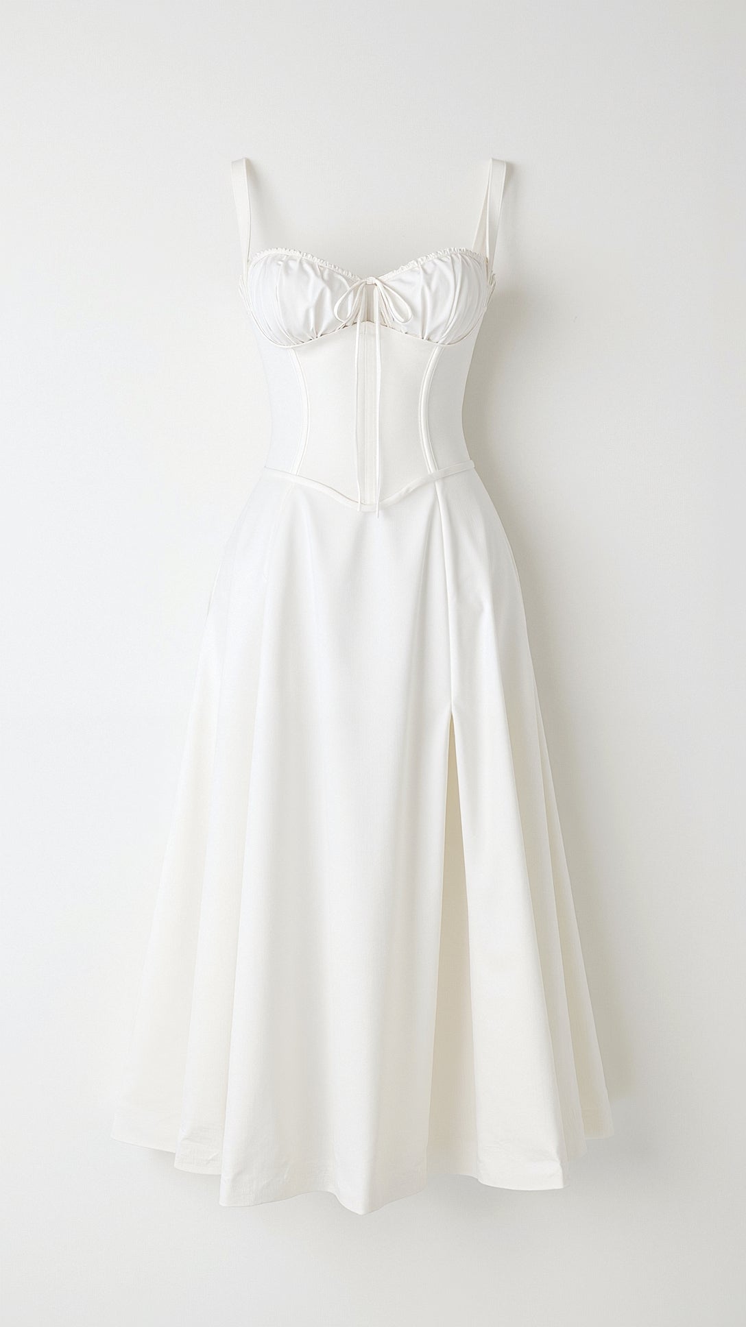 Jade Lace Up Midi Dress