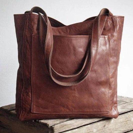 Florine Front Pocket Shoulder Tote