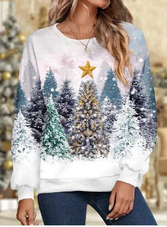 Helene Sequin Snowflake Christmas Sweater