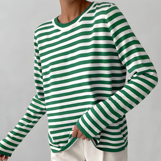 Dagmar - Elegant striped t-shirt - Lightweight fabric