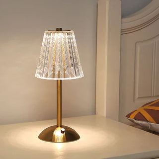 Pharos - Golden crystal table lamp