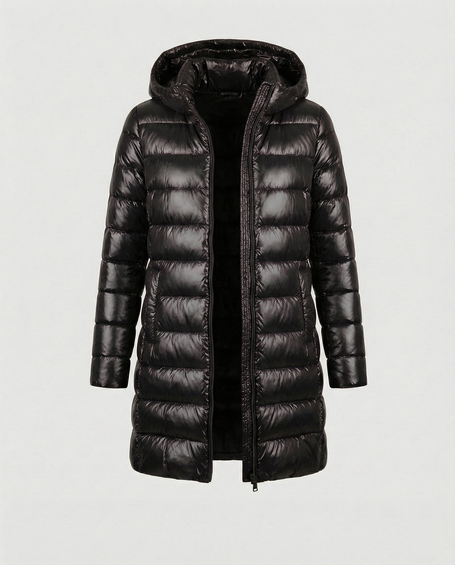 Lia Long Ultralight Hooded Puffer Jacket