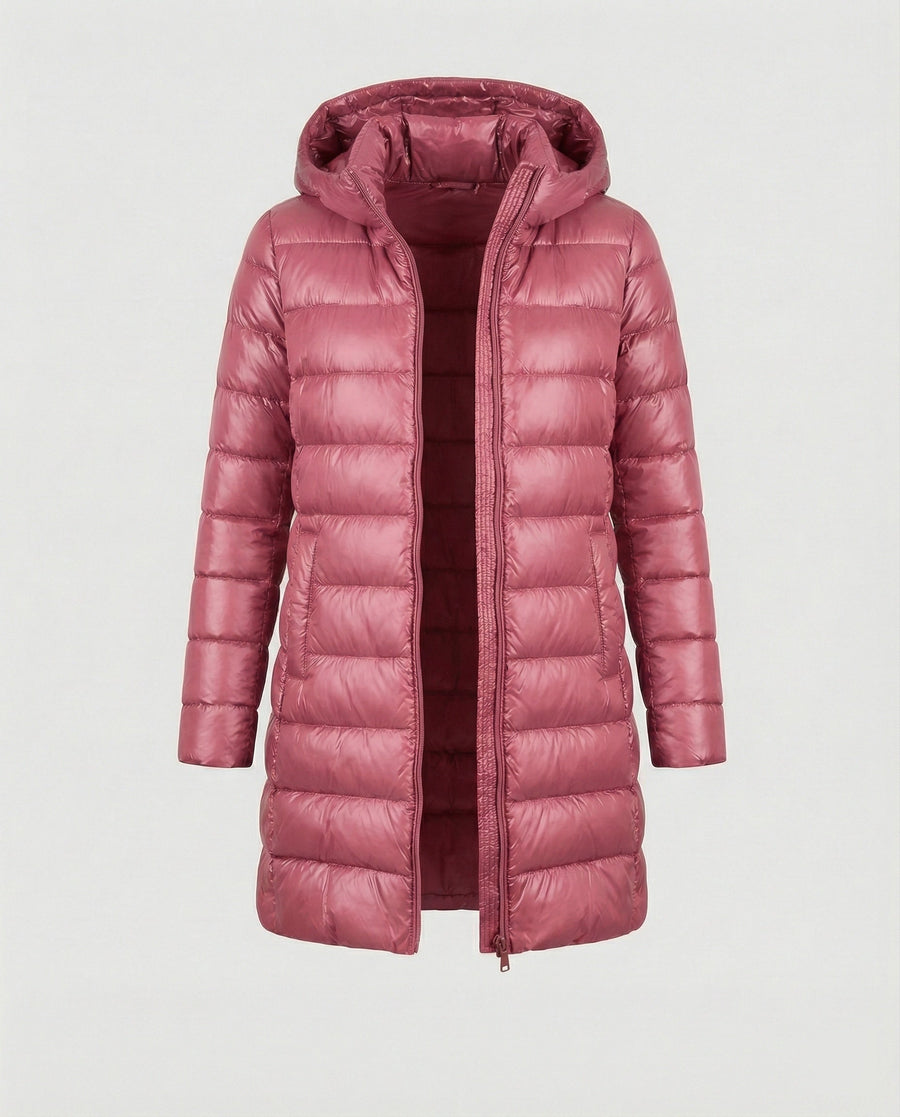 Lia Long Ultralight Hooded Puffer Jacket