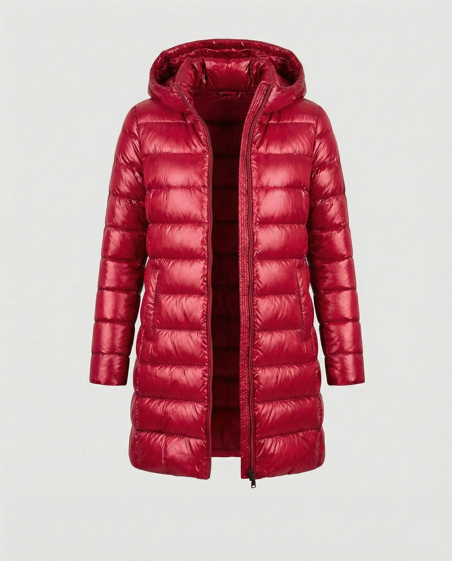 Lia Long Ultralight Hooded Puffer Jacket