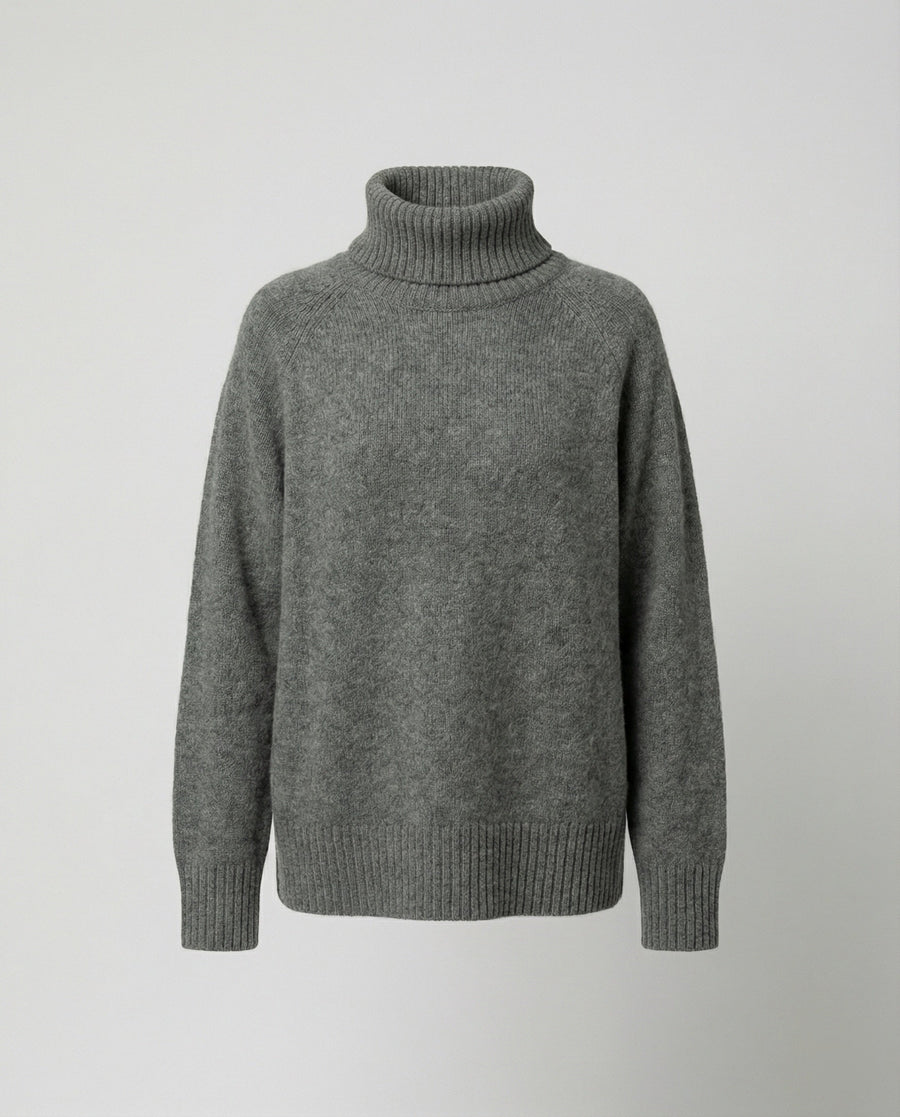 Zita Oversized Turtleneck Knit Sweater