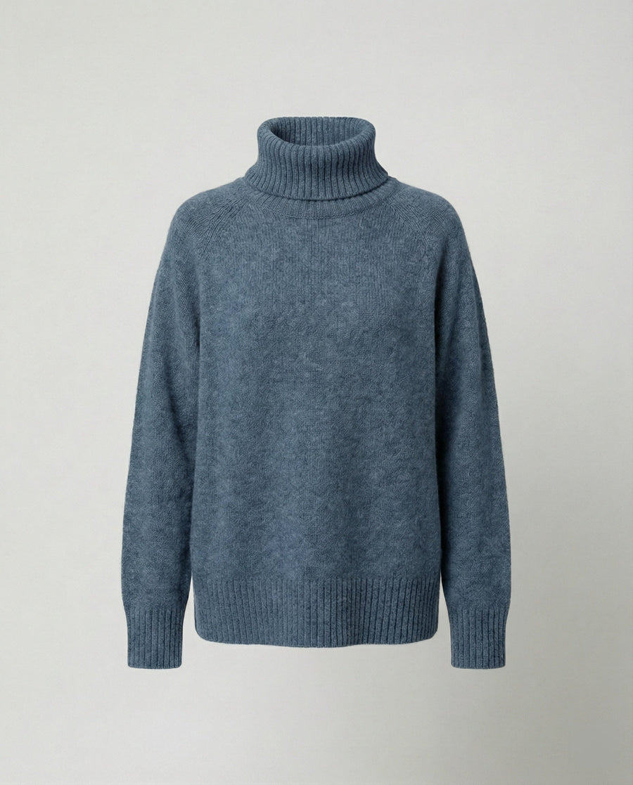 Zita Oversized Turtleneck Knit Sweater