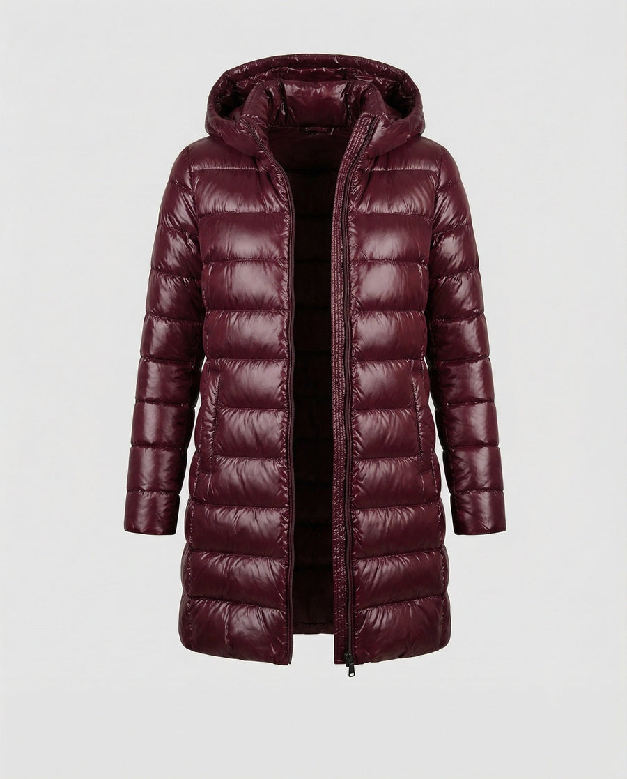 Lia Long Ultralight Hooded Puffer Jacket