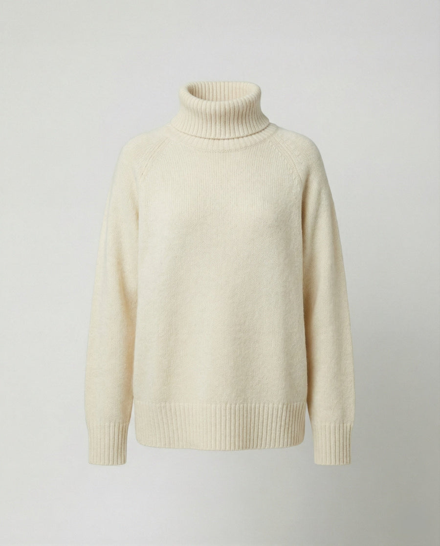 Zita Oversized Turtleneck Knit Sweater