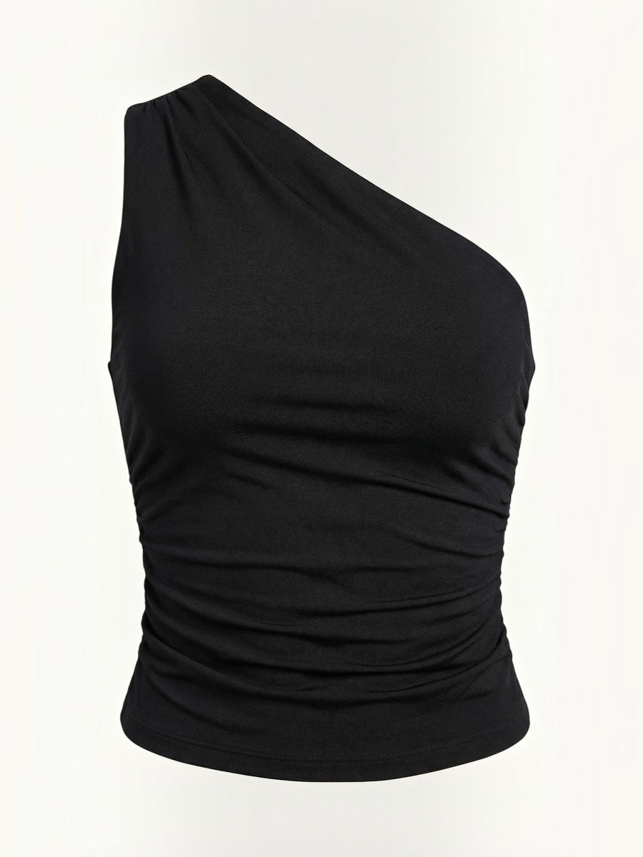Briony One Shoulder Ruched Top