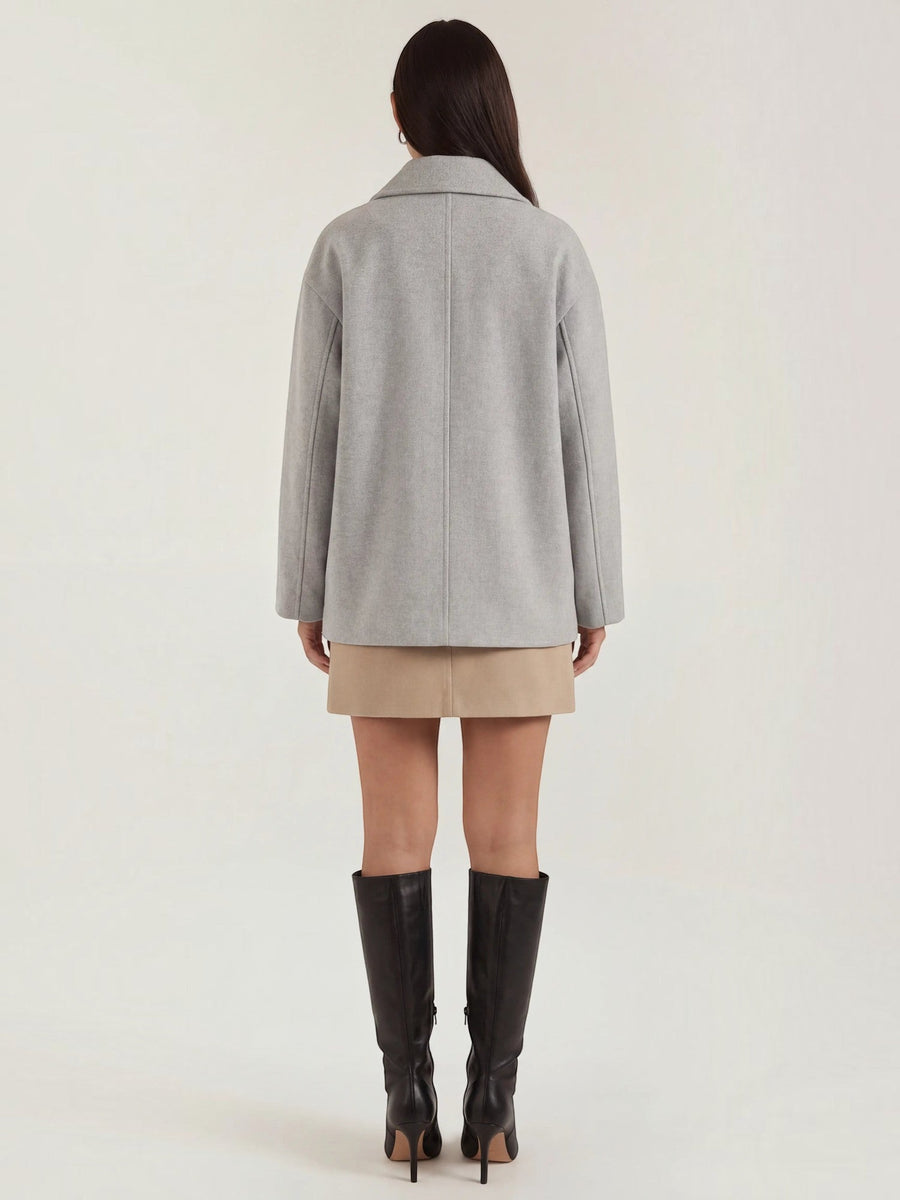 Amanda Button Front Short Coat