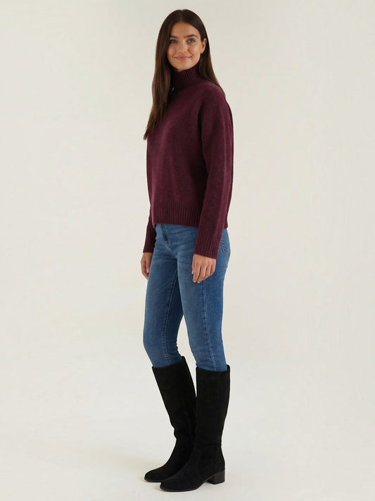 Andrea Fluffy Oversized Turtleneck Sweater