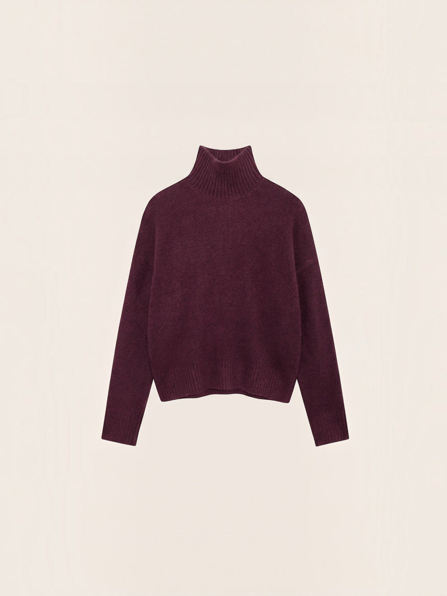 Andrea Fluffy Oversized Turtleneck Sweater