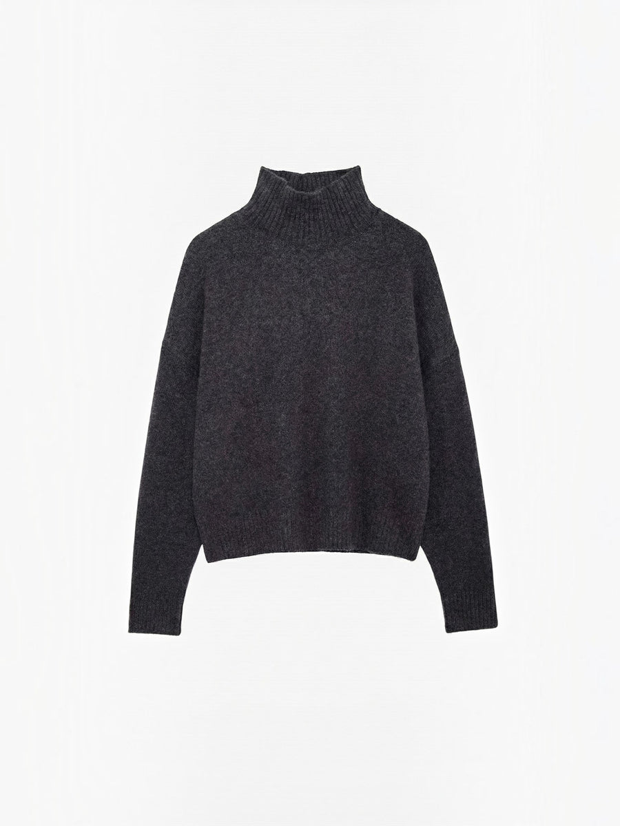 Andrea Fluffy Oversized Turtleneck Sweater