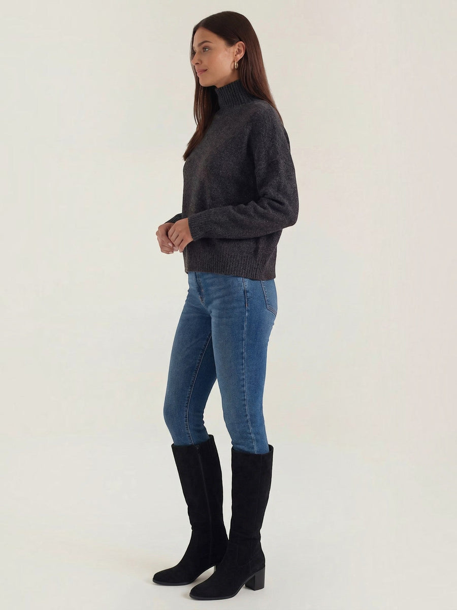 Andrea Fluffy Oversized Turtleneck Sweater