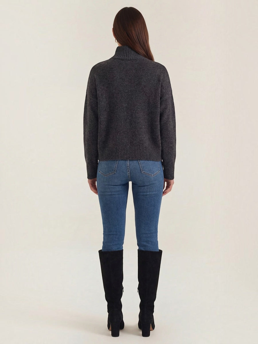 Andrea Fluffy Oversized Turtleneck Sweater