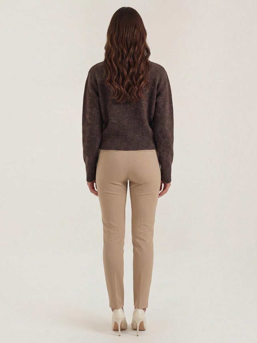 Beverly Fluffy Knit Half Zip Sweater