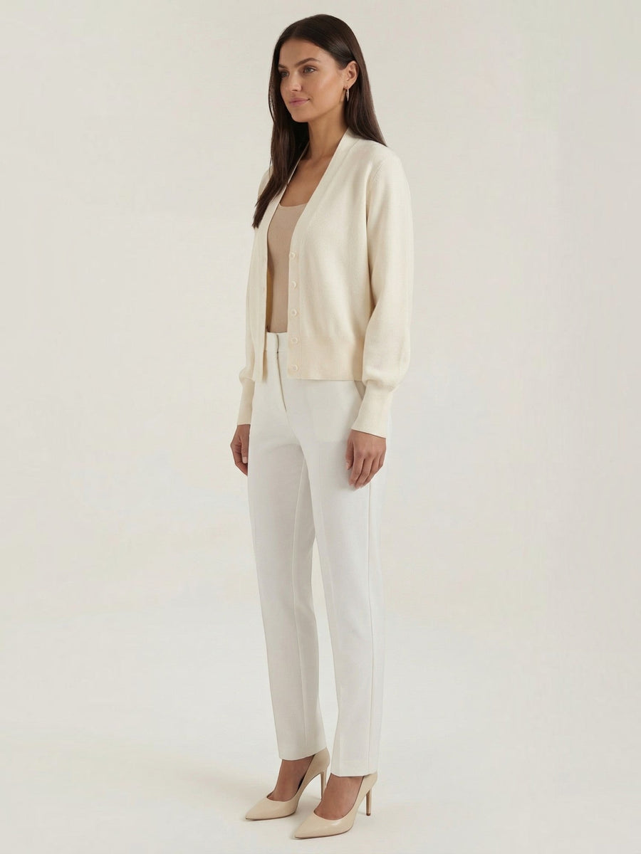 Bonnie Deep V Neck Button Cardigan