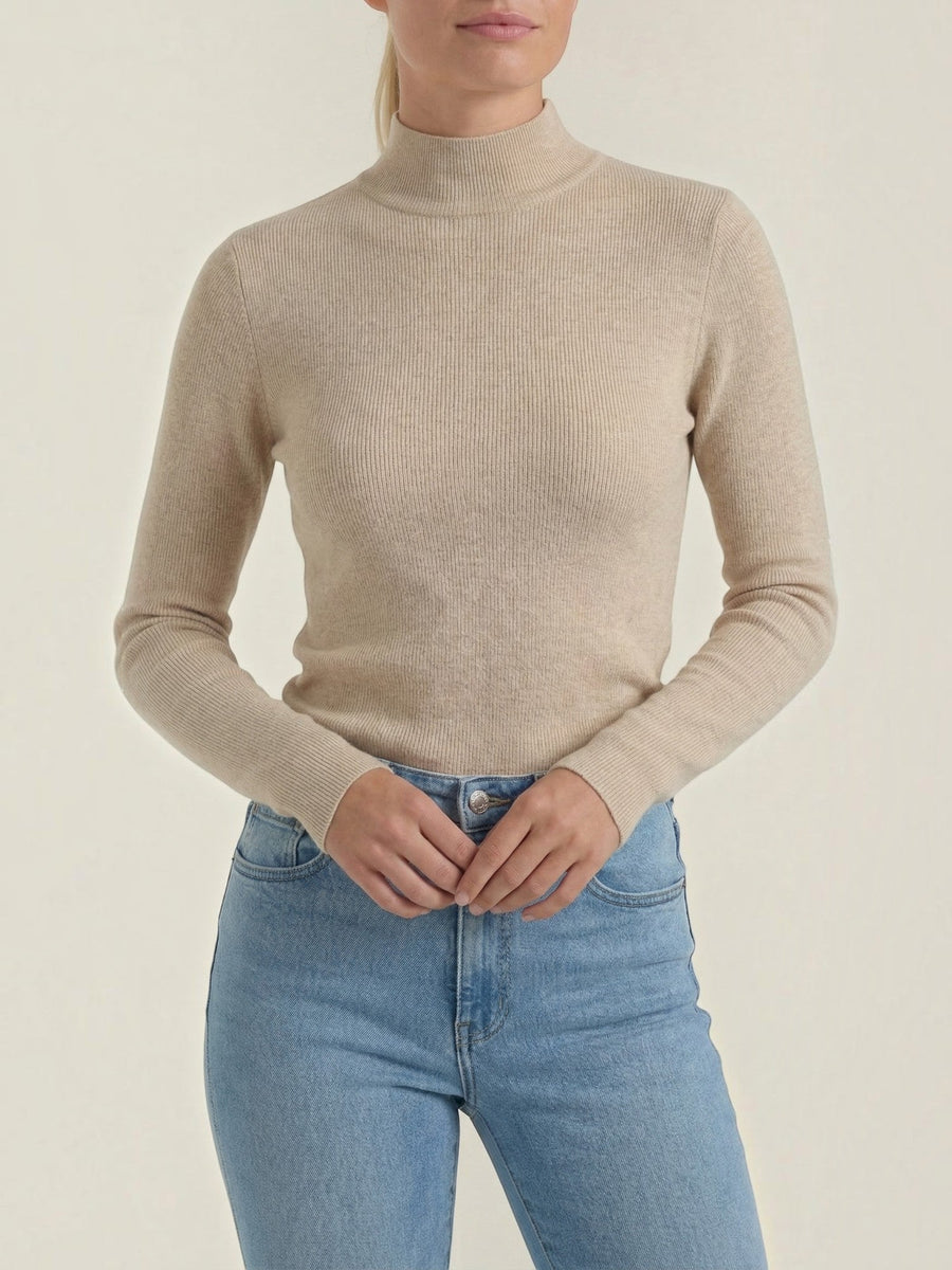 Constance Ribbed Turtleneck Sweater