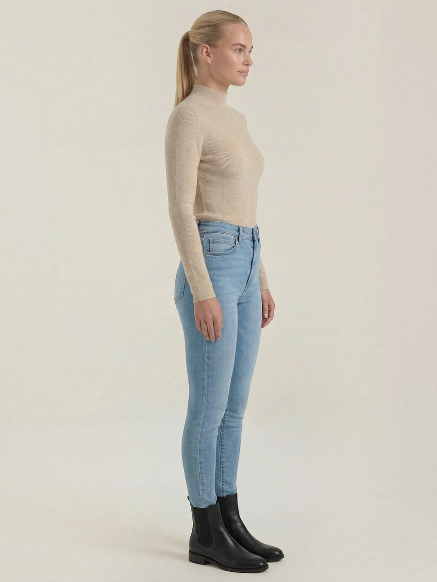 Constance Ribbed Turtleneck Sweater