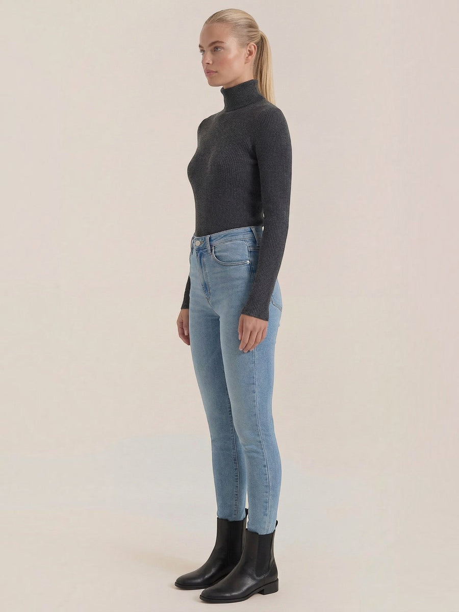 Constance Ribbed Turtleneck Sweater