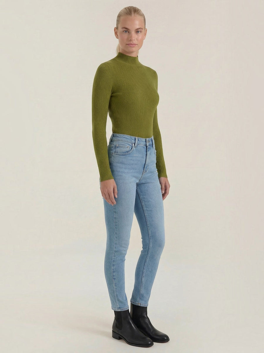 Constance Ribbed Turtleneck Sweater