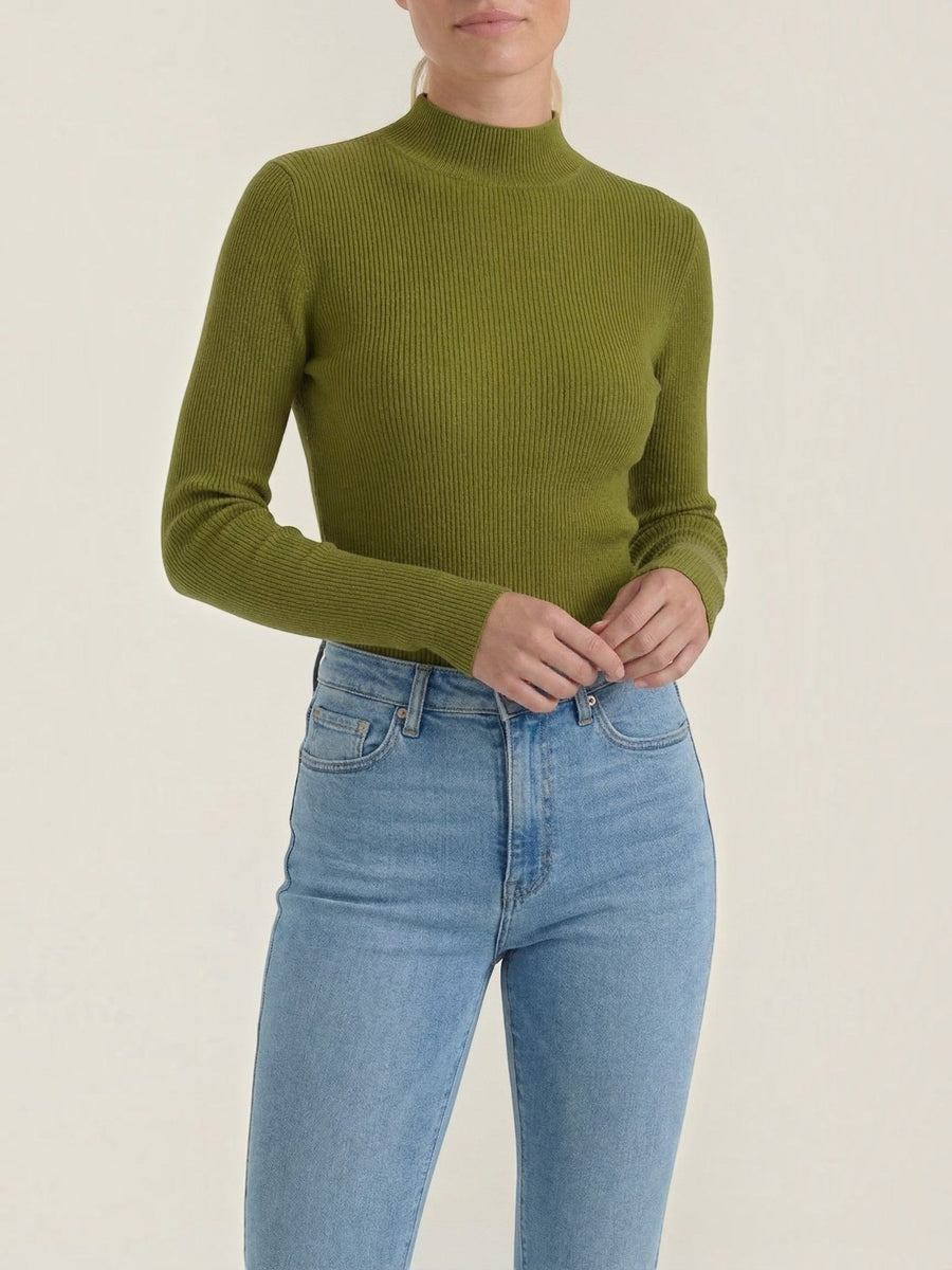 Constance Ribbed Turtleneck Sweater