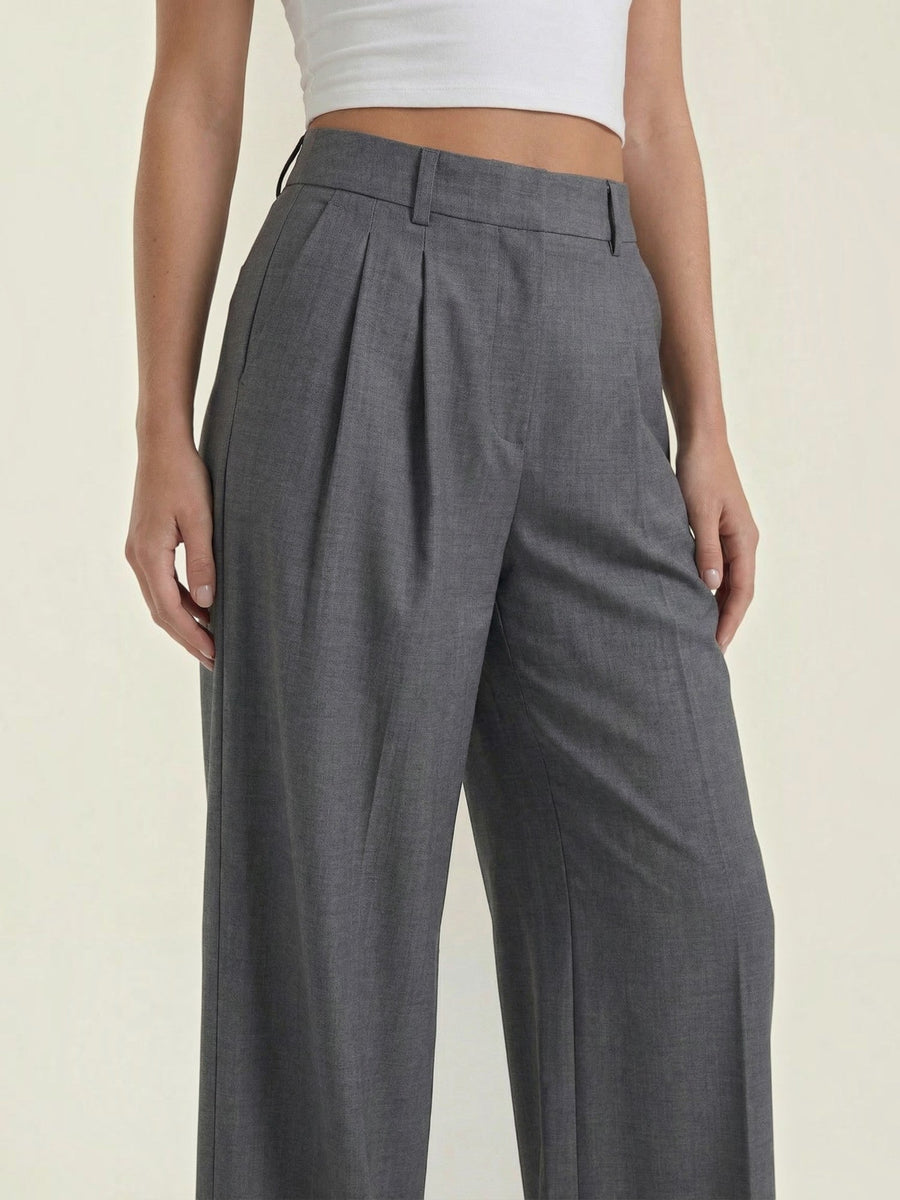 Courtney Linen Blend Wide Leg Pants