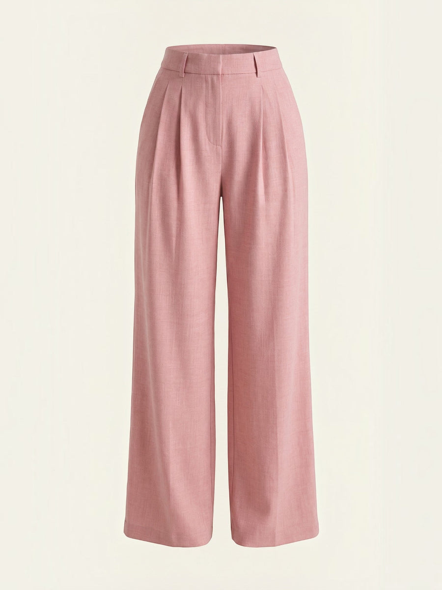 Courtney Linen Blend Wide Leg Pants